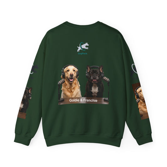 Goldie & Frenchie Have your Back Crewneck and Printed Sleeves