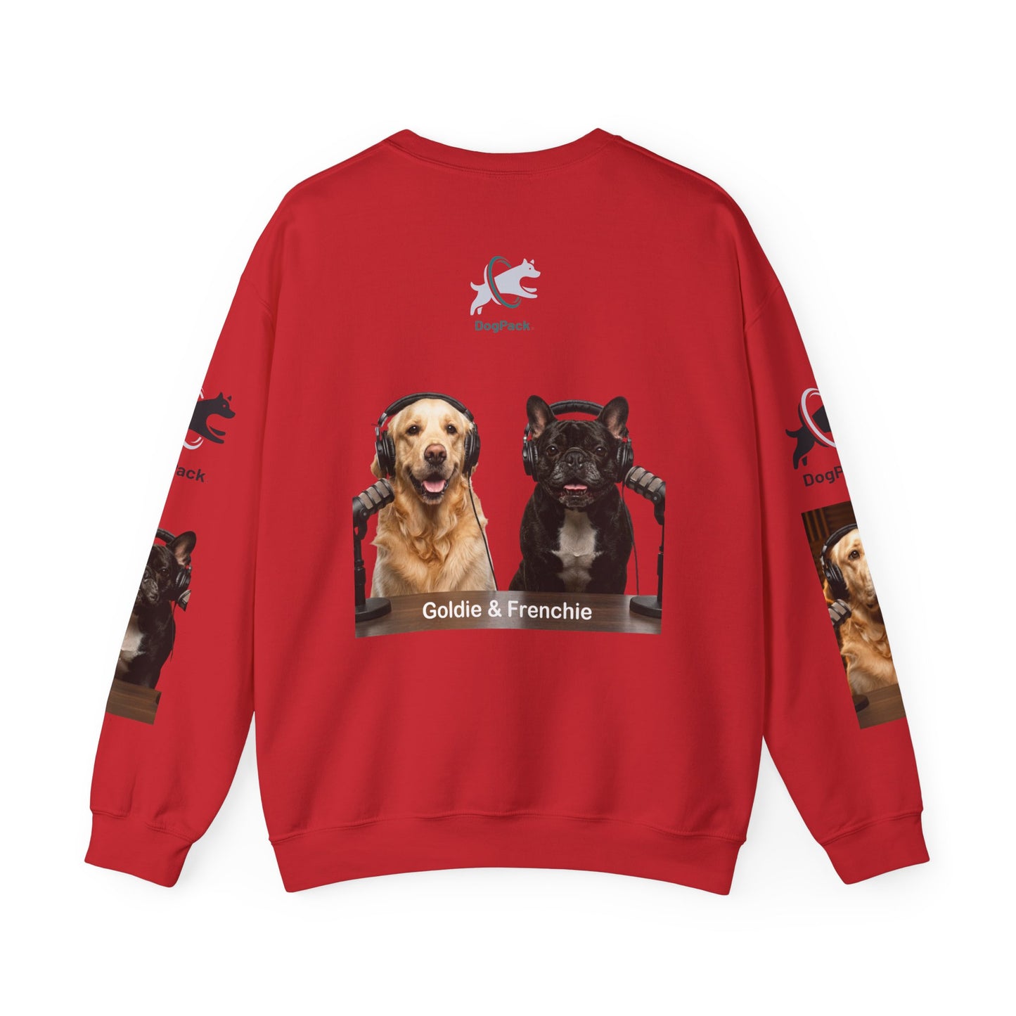 Goldie & Frenchie Have your Back Crewneck and Printed Sleeves