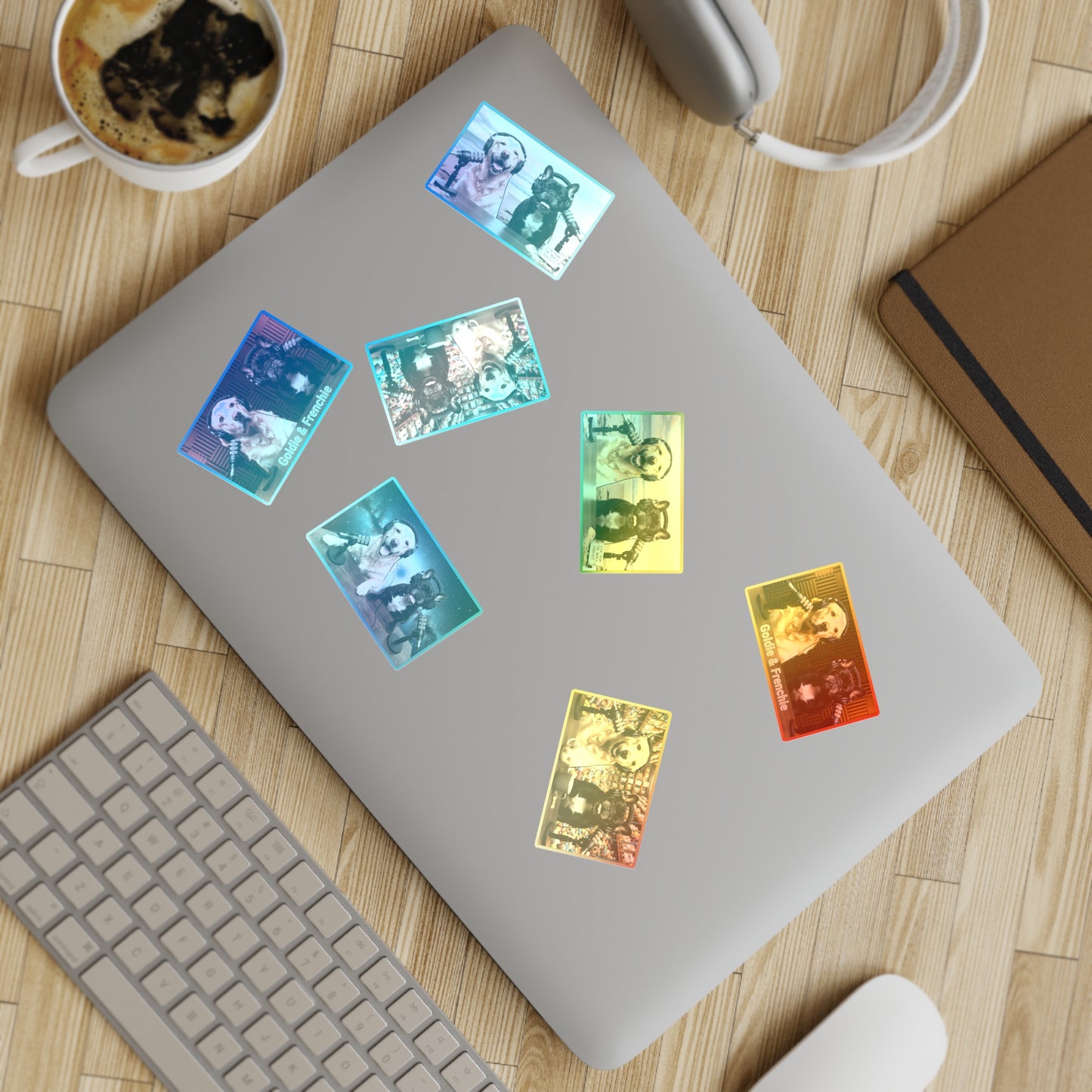 Goldie & Frenchie Sticker Sheet 40 Pack — 10 sheets of 4 stickers per sheet - Best Selling Designs