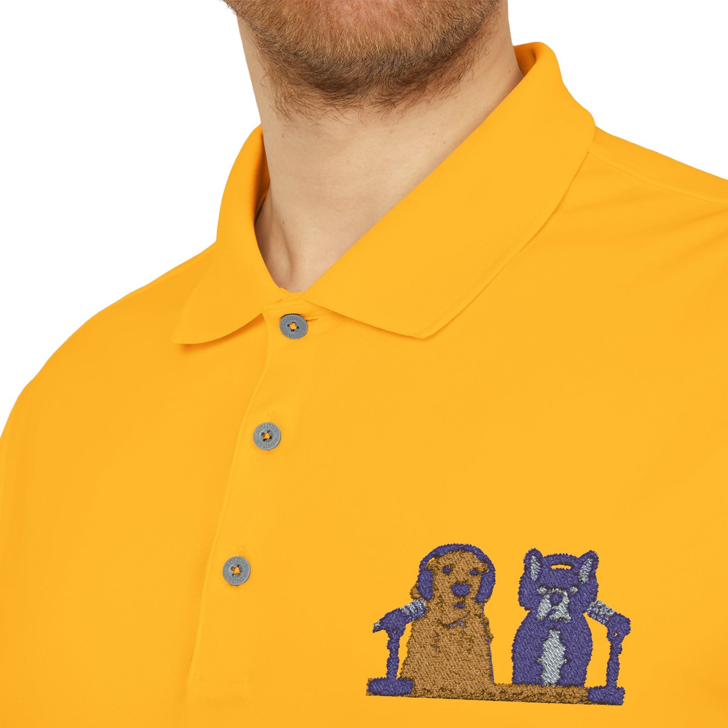 Goldie & Frenchie Embroidered Logo High Performance Polo | Customized adidas®
