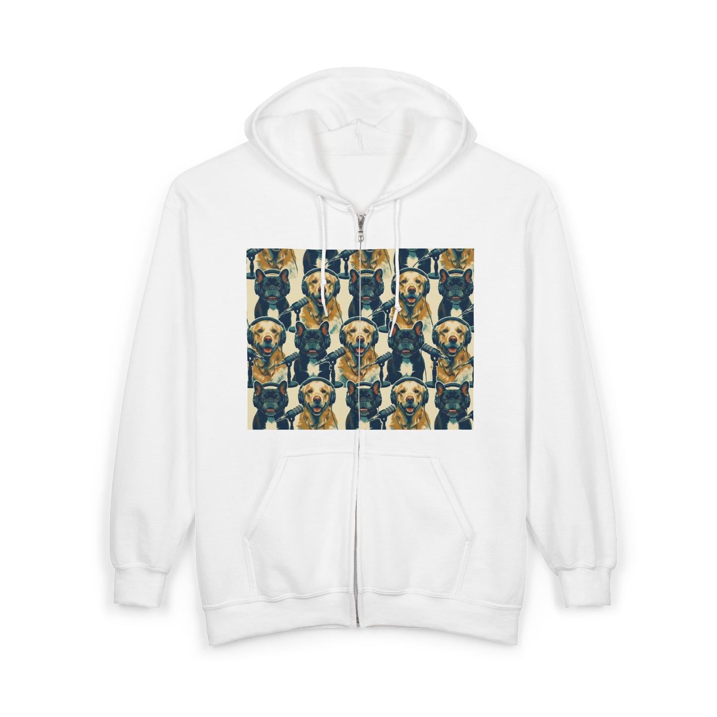Goldie & Frenchie Podcast Full-Zip Hoodie - Front and Back - Ships from Australia + New Zealand