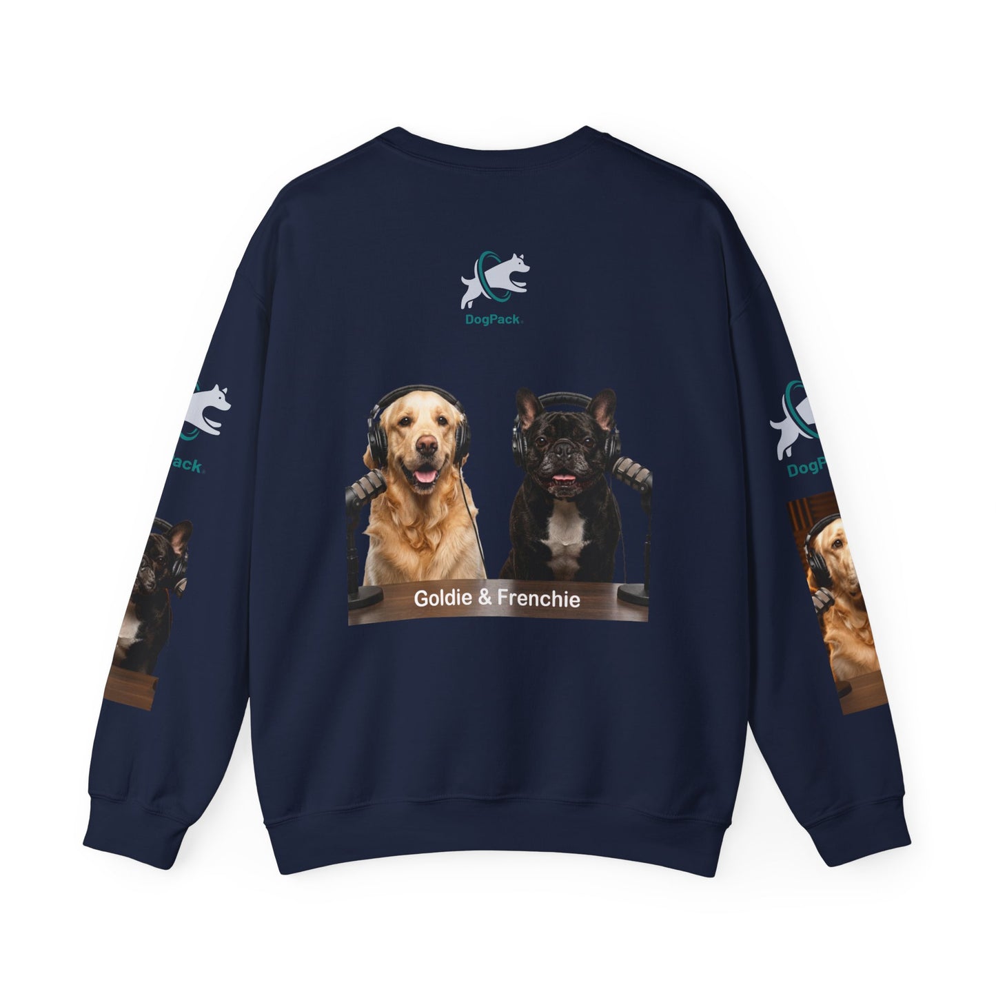 Goldie & Frenchie Have your Back Crewneck and Printed Sleeves