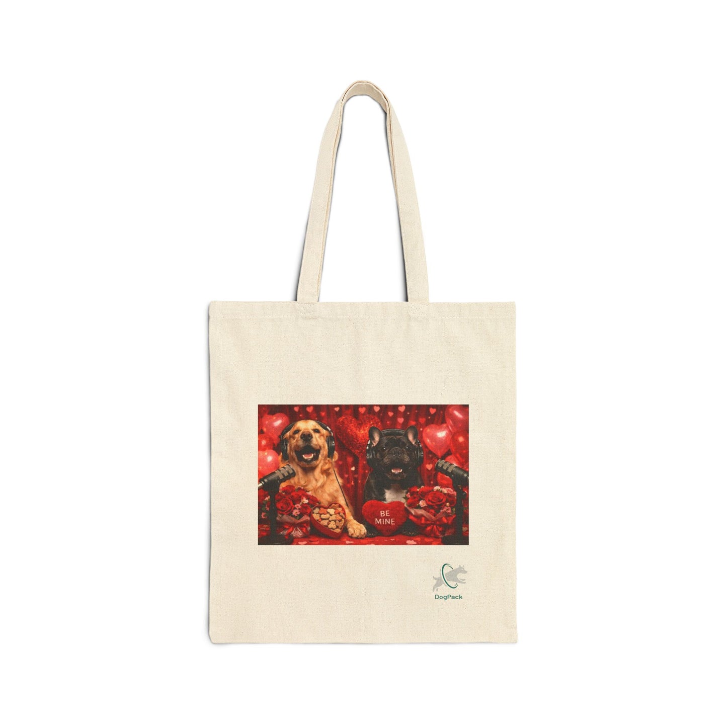 Goldie & Frenchie 'Valentines Day' Canvas Tote