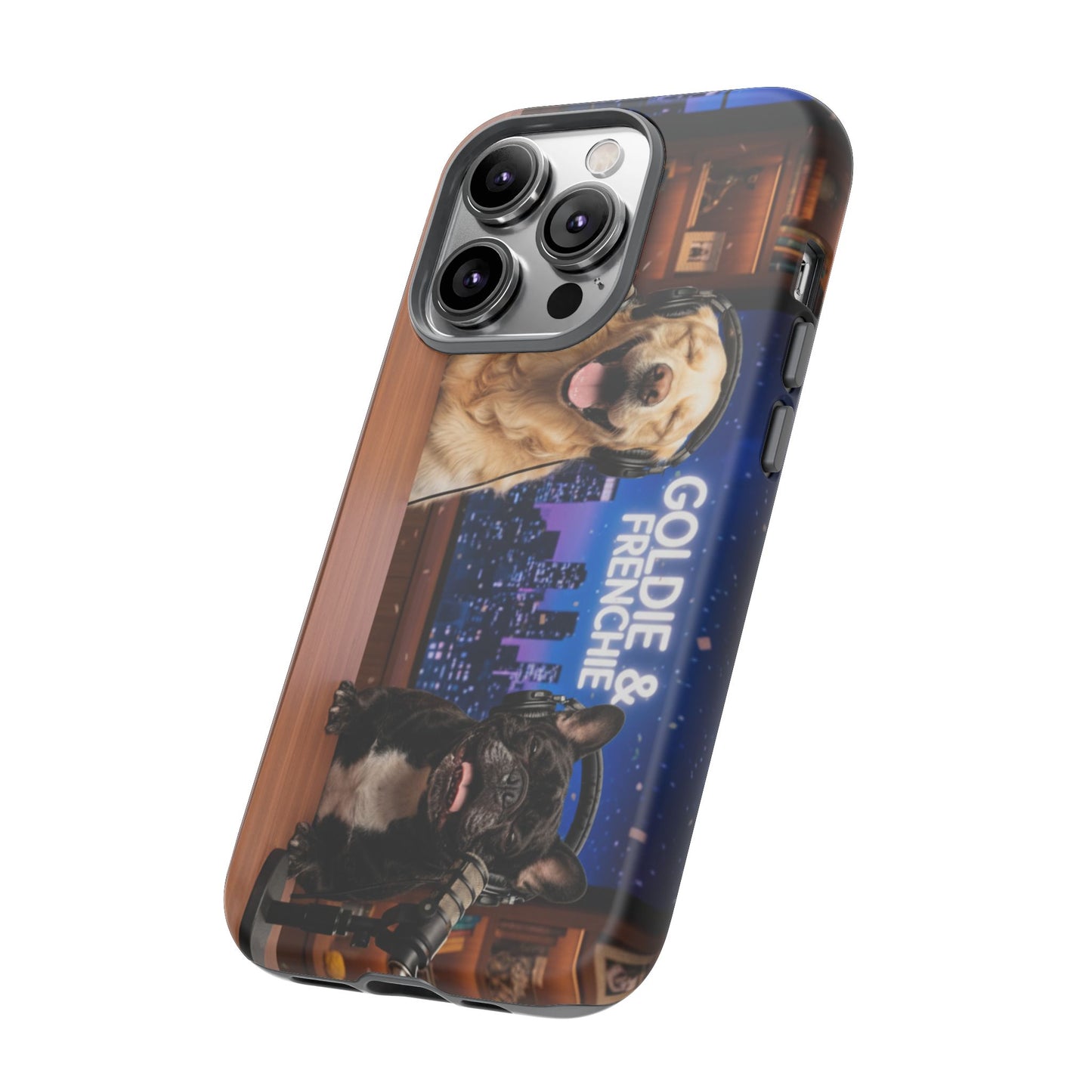 Goldie & Frenchie Talk Show LOL Laughing out iPhone Cases