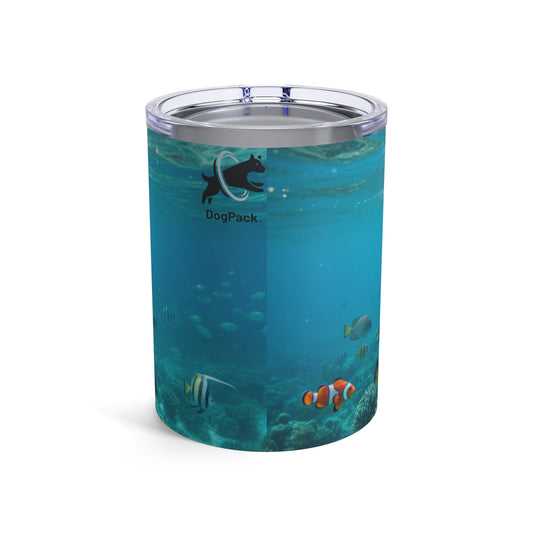 Goldie & Frenchie 10oz Dog Swim Tumbler - Underwater Dogs Travel Cup