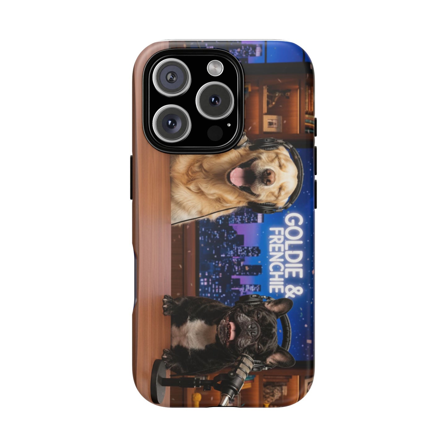 Goldie & Frenchie Talk Show LOL Laughing out iPhone Cases