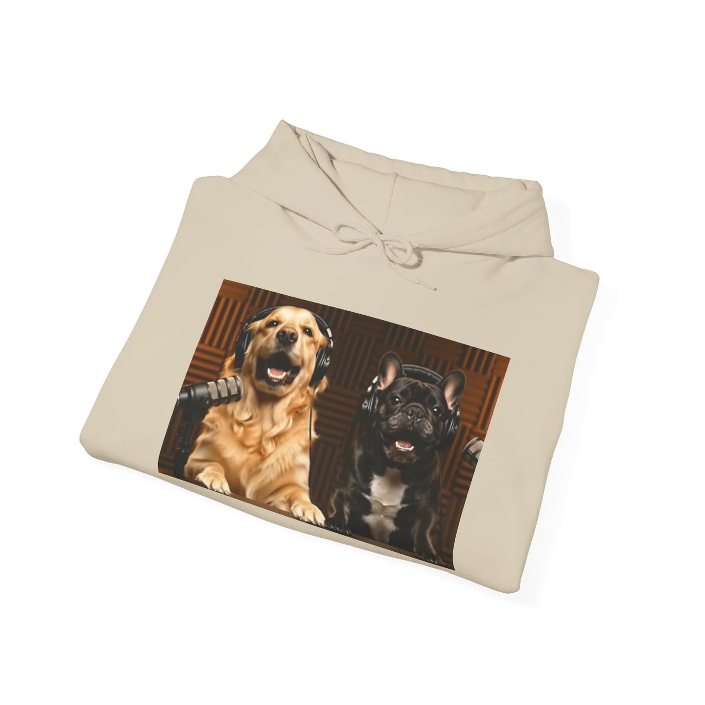 Goldie & Frenchie Hoodie — "Love G&F" Back and Front