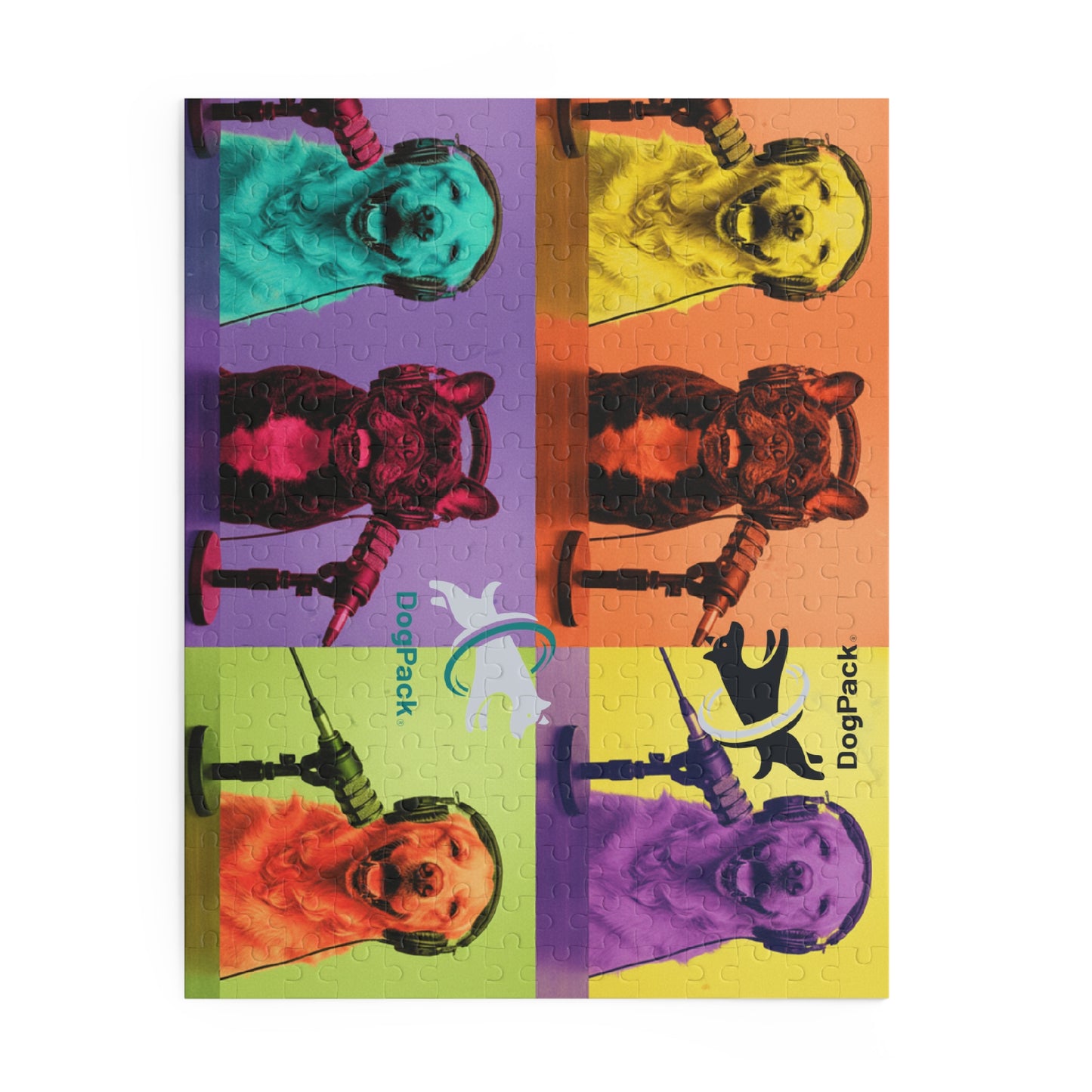 *LIMITED to 10 pieces ever sold* Goldie & Frenchie Warhol Inspired Pop Art  Puzzle — 120/252/500 Pieces Jigsaw Puzzle