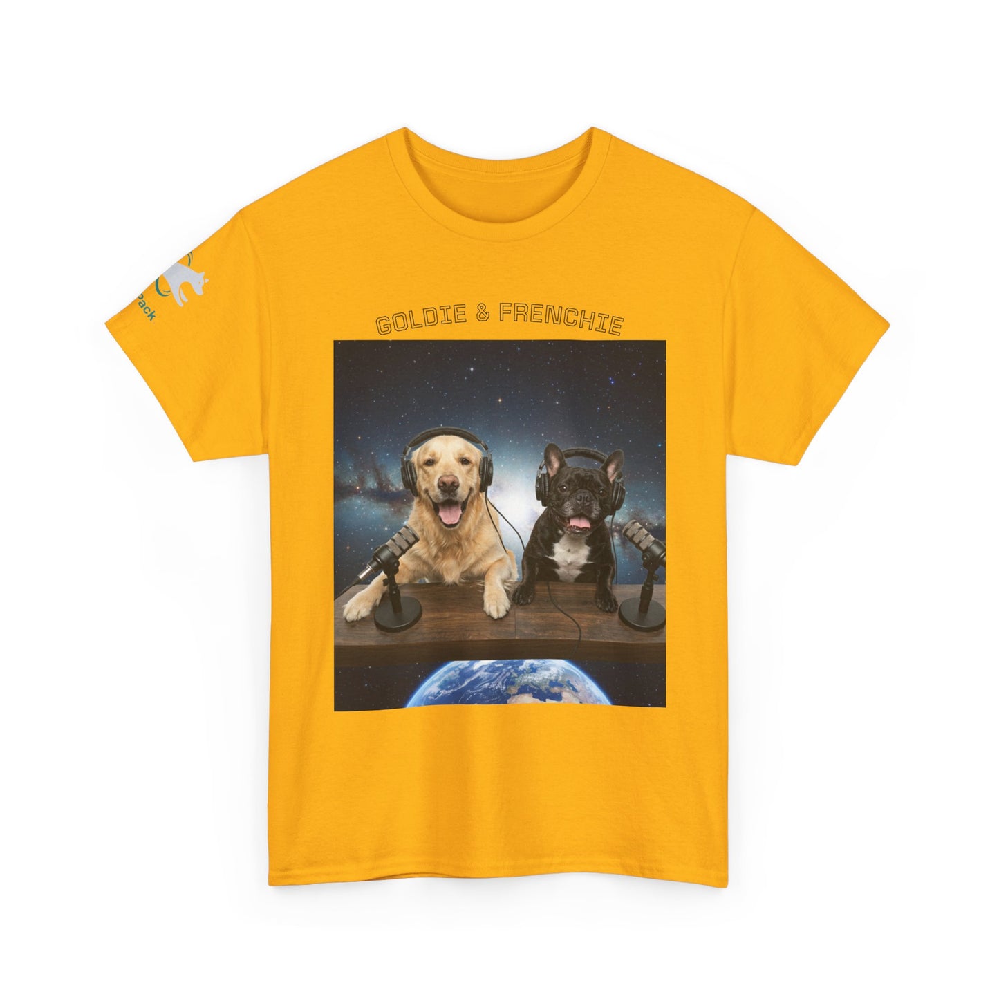 Goldie & Frenchie Broadcasting from Space T-Shirt