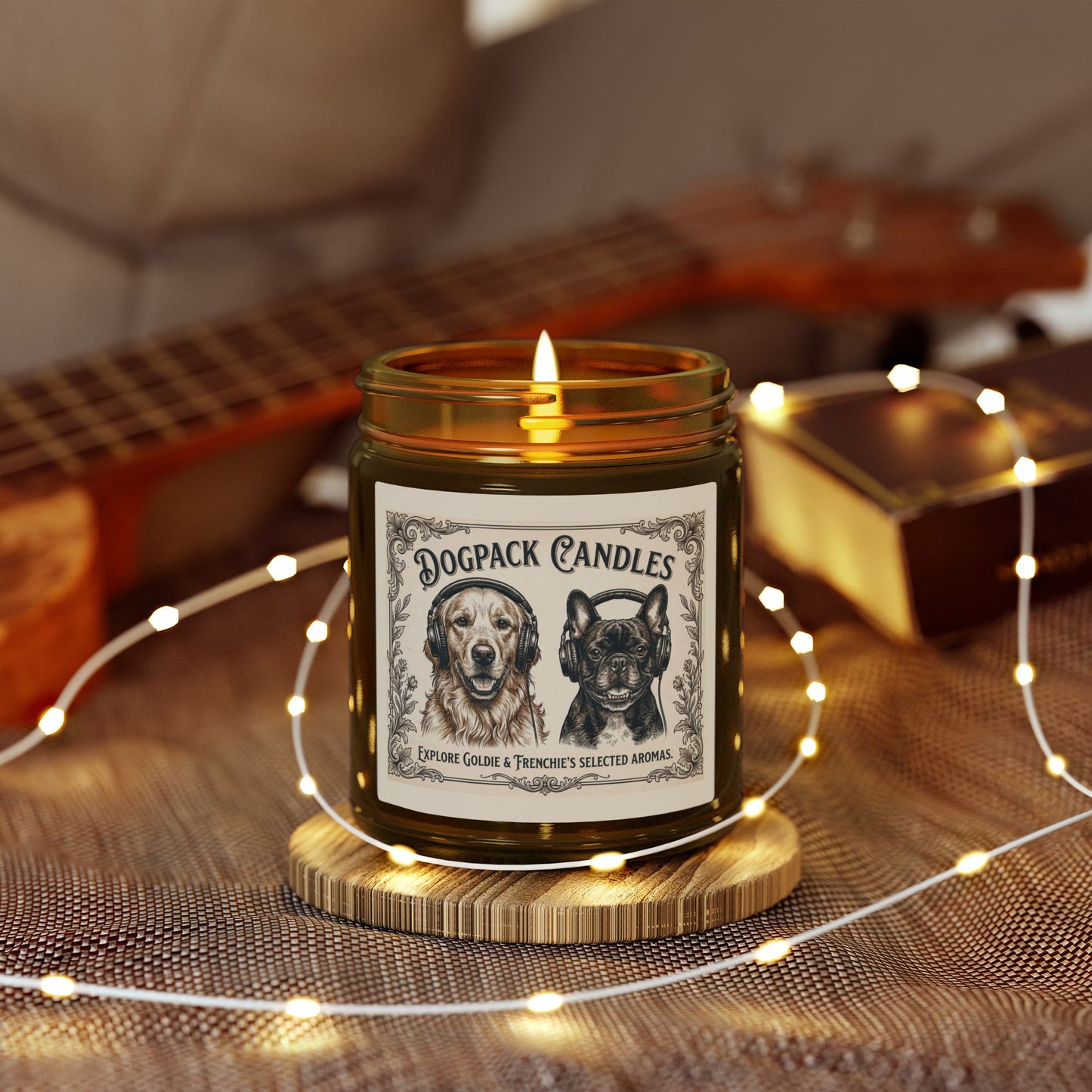 Goldie & Frenchie Scented Candle — Coconut Apricot Wax (4oz / 9oz)