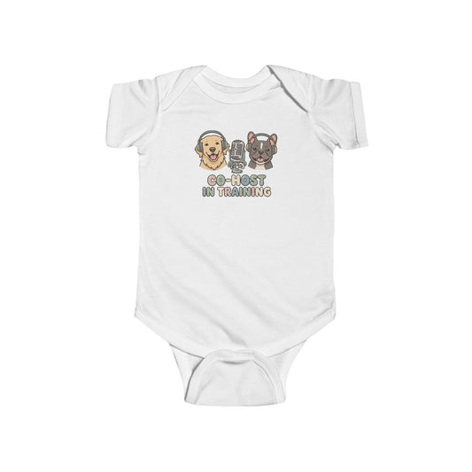 Goldie & Frenchie Baby Bodysuit — Co-host In Training