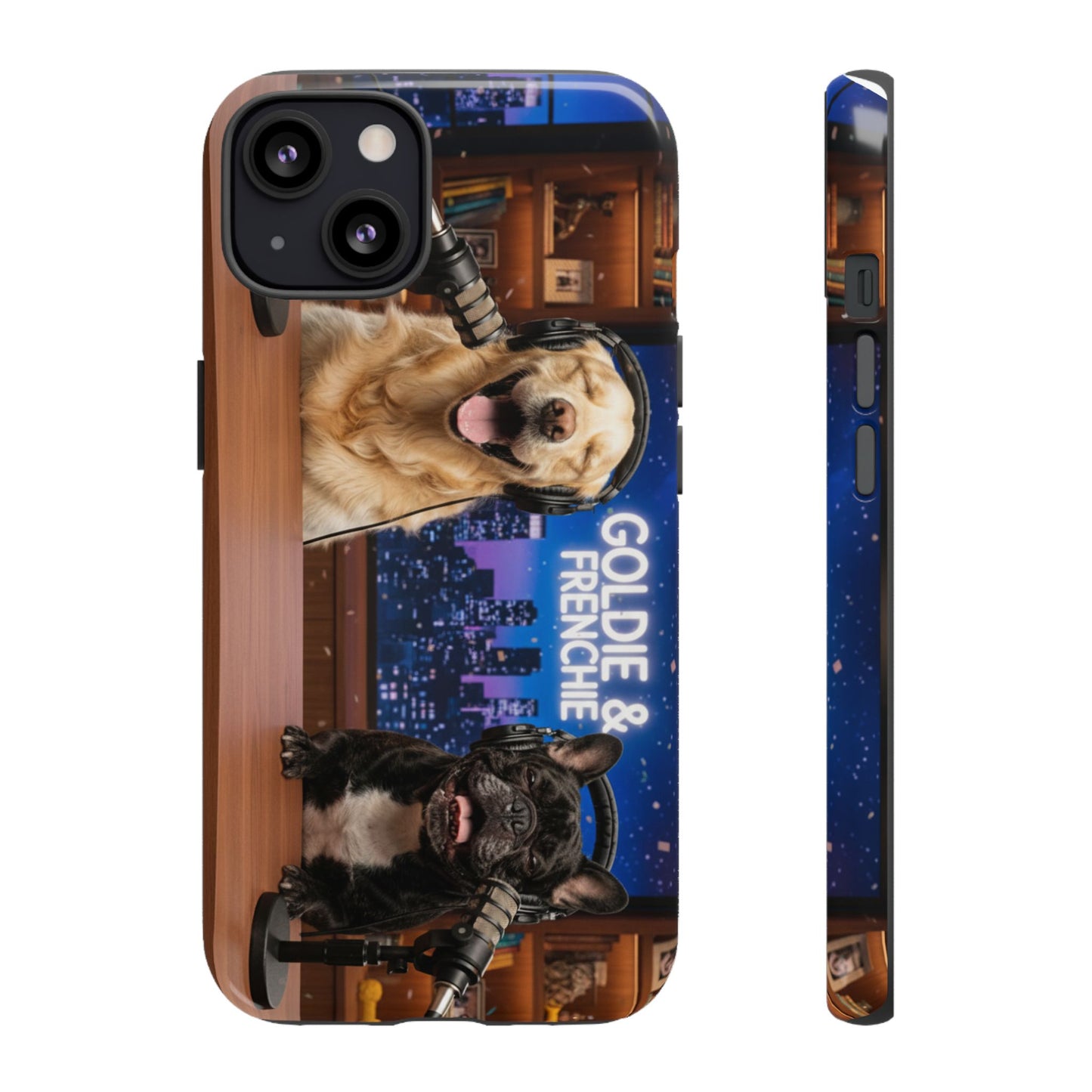 Goldie & Frenchie Talk Show LOL Laughing out iPhone Cases