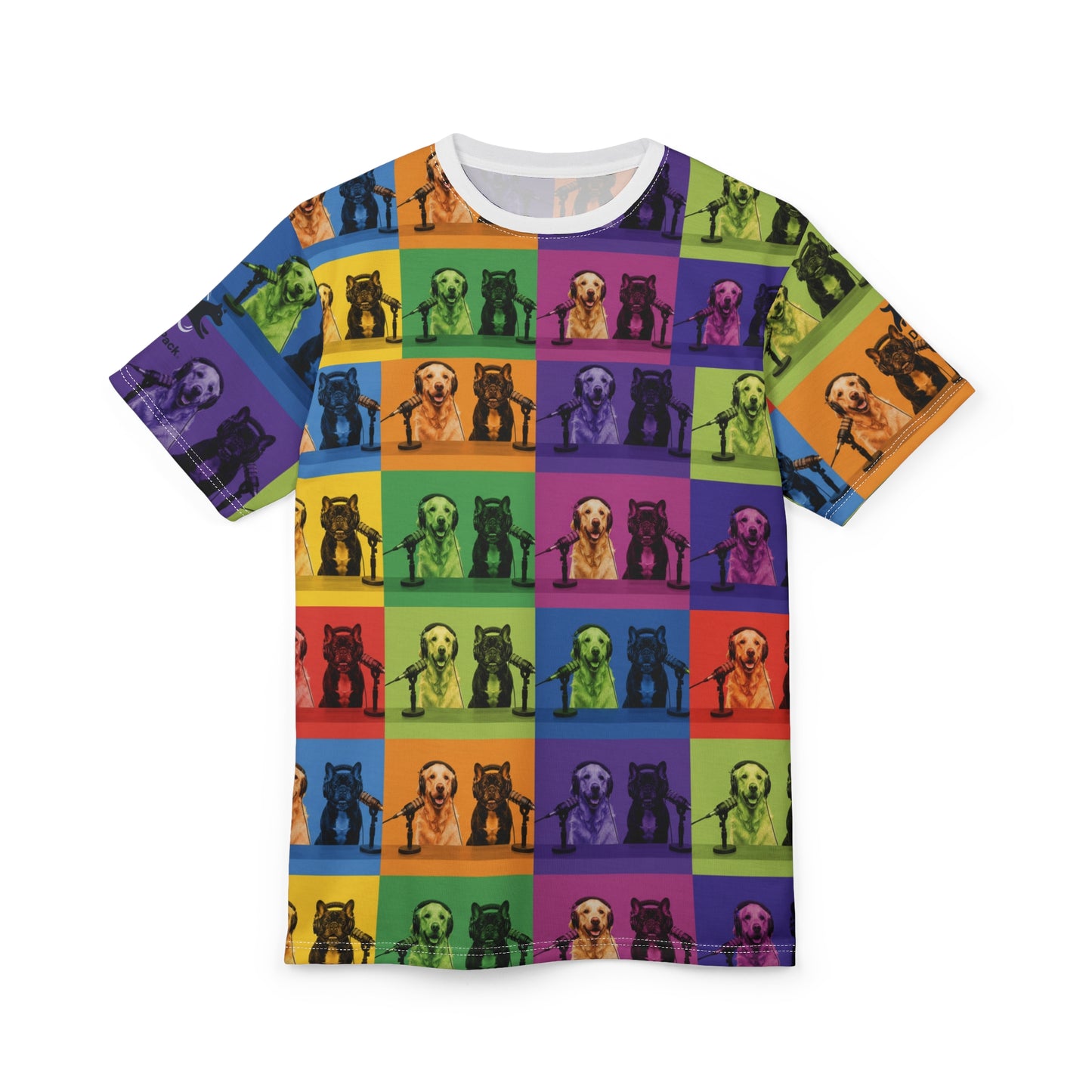 Goldie & Frenchie - The Ultimate Fan - Pop Art Rainbow T‑Shirt