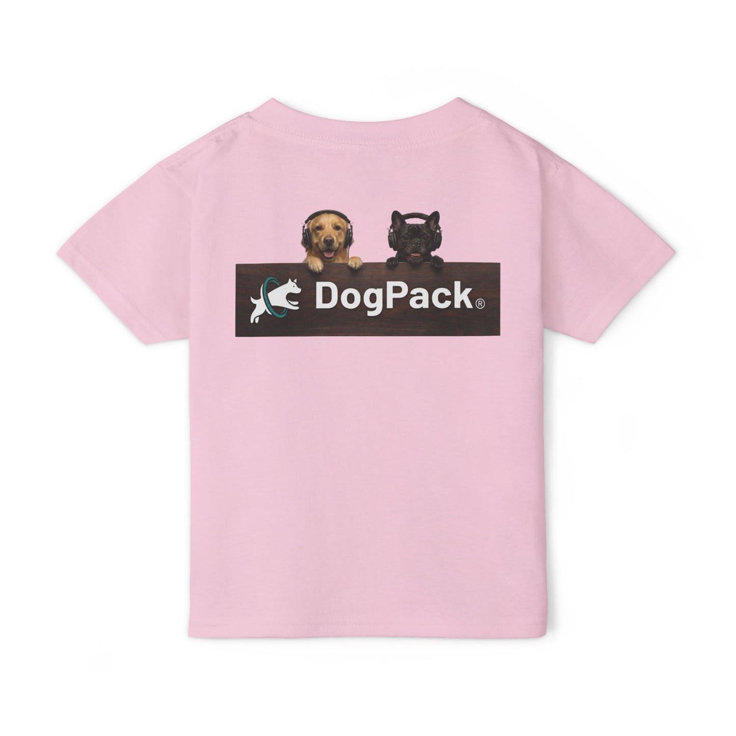 Goldie & Frenchie 'Animated Puppies' Toddler T‑Shirt Front & Back