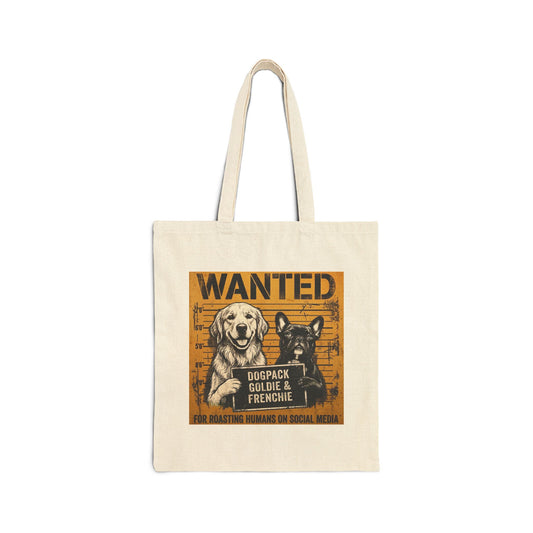 Goldie & Frenchie Canvas Tote Bag — Mugshot