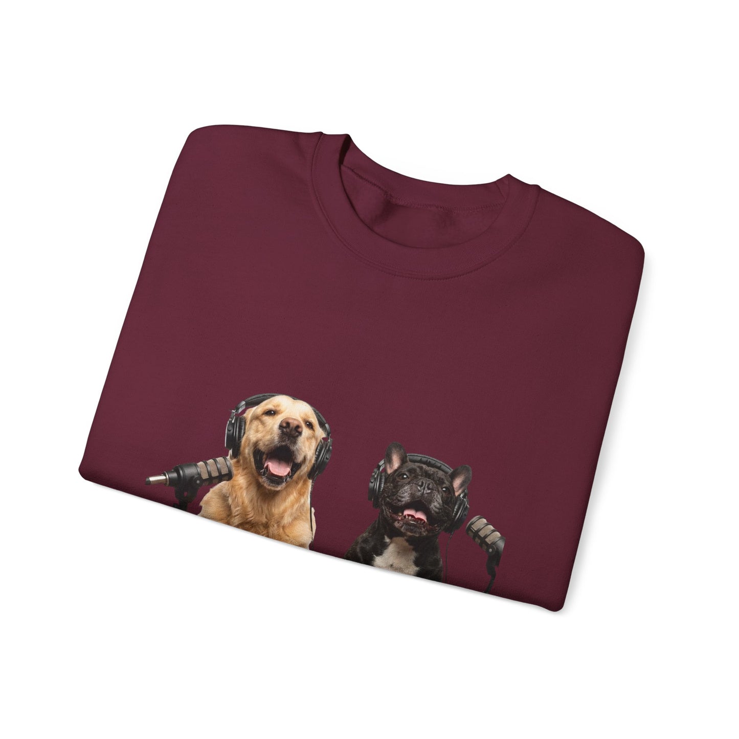 Goldie & Frenchie Smiling Crewneck with G&F sleeves