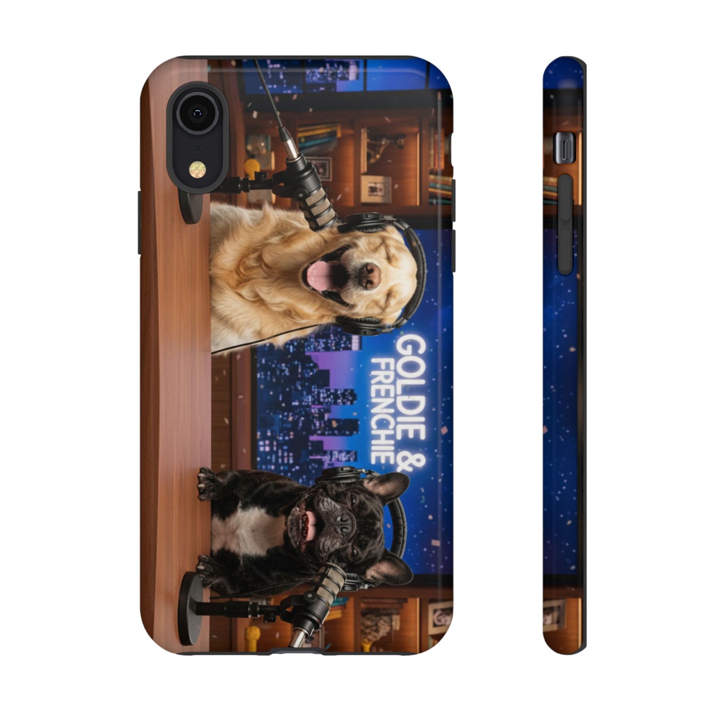 Goldie & Frenchie Talk Show LOL Laughing out iPhone Cases
