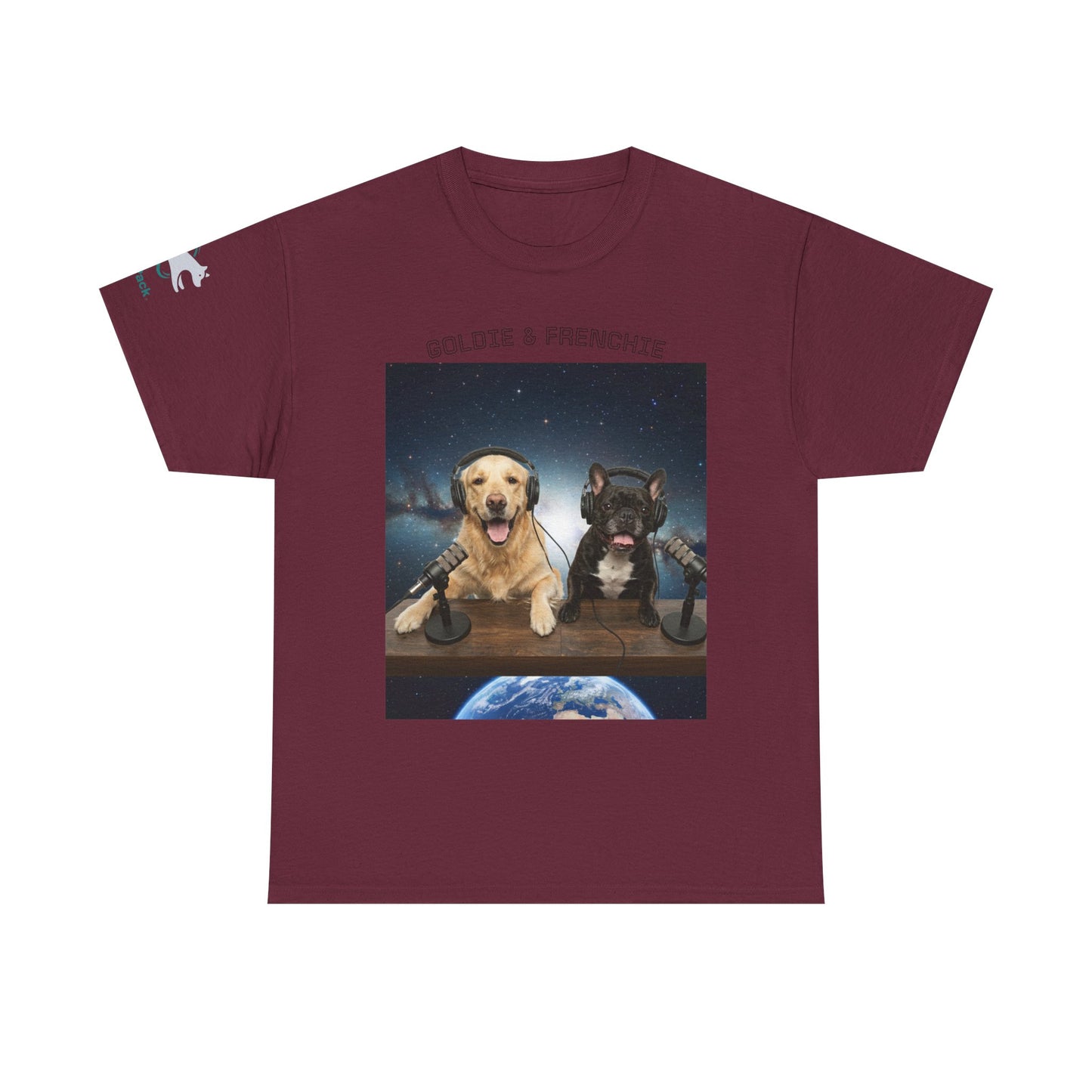 Goldie & Frenchie Broadcasting from Space T-Shirt