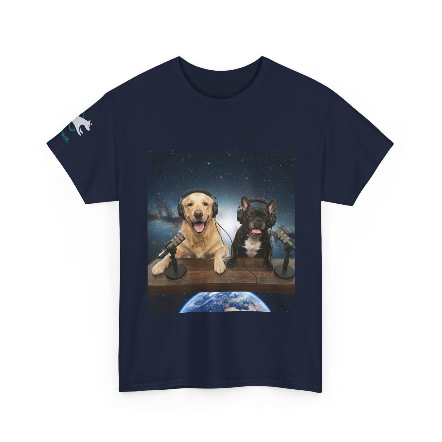 Goldie & Frenchie Broadcasting from Space T-Shirt
