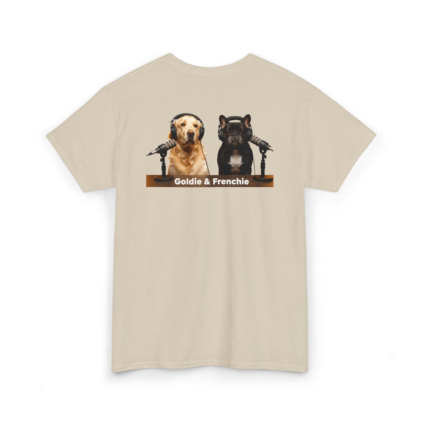 Goldie & Frenchie Staying Warm Front & Back Canada T‑Shirt - Ships from Canada