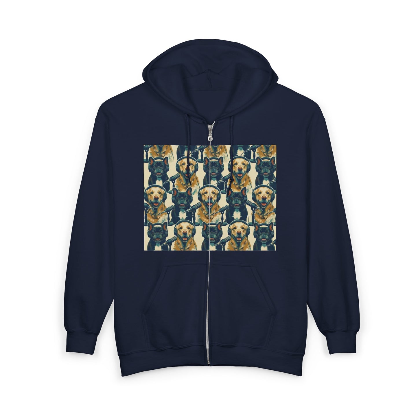 Goldie & Frenchie Podcast Full-Zip Hoodie - Front and Back - Ships from Australia + New Zealand