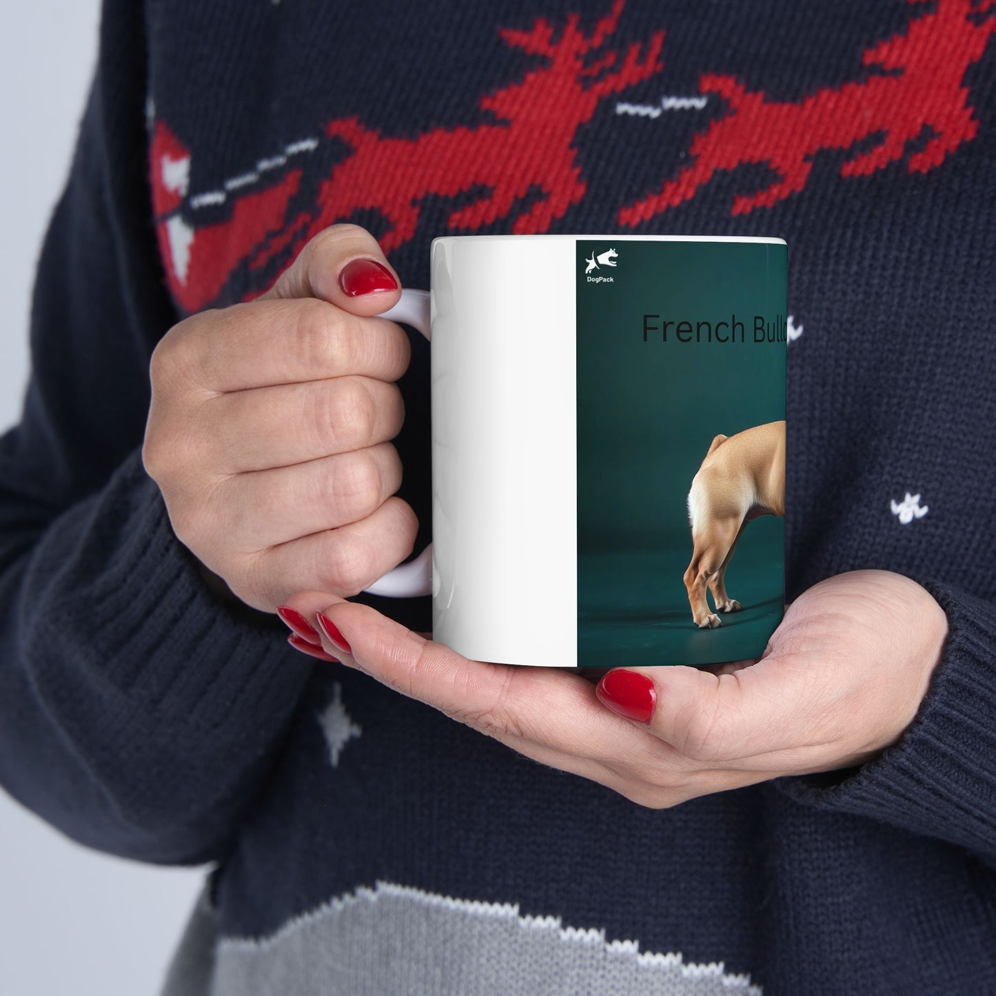 French Bulldog Ceramic Mug — French Bulldog Dog Breed Coffee Cup (11oz/15oz)