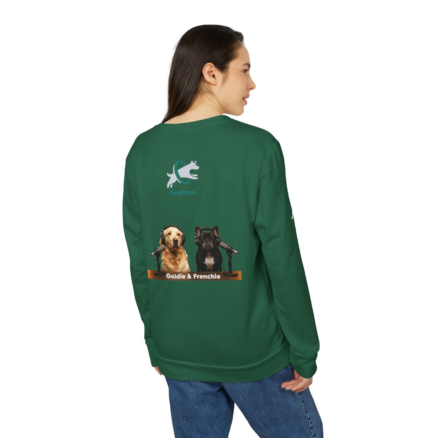 DogPack® Goldie & Frenchie™ Classic Crewneck Sweatshirt — adidas Sustainable Fleece
