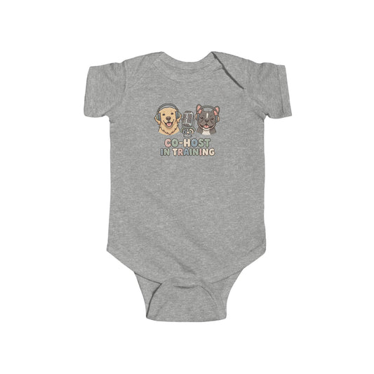 Goldie & Frenchie Baby Bodysuit — Co-host In Training