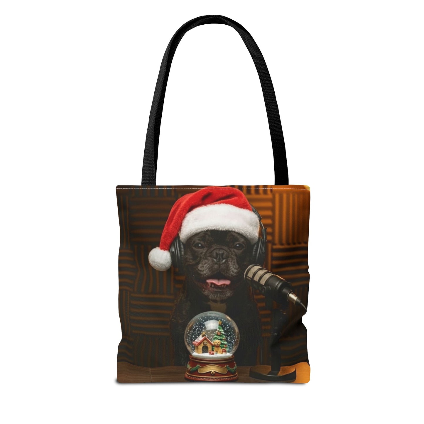 Goldie & Frenchie Smiling Christmas Tote Bag