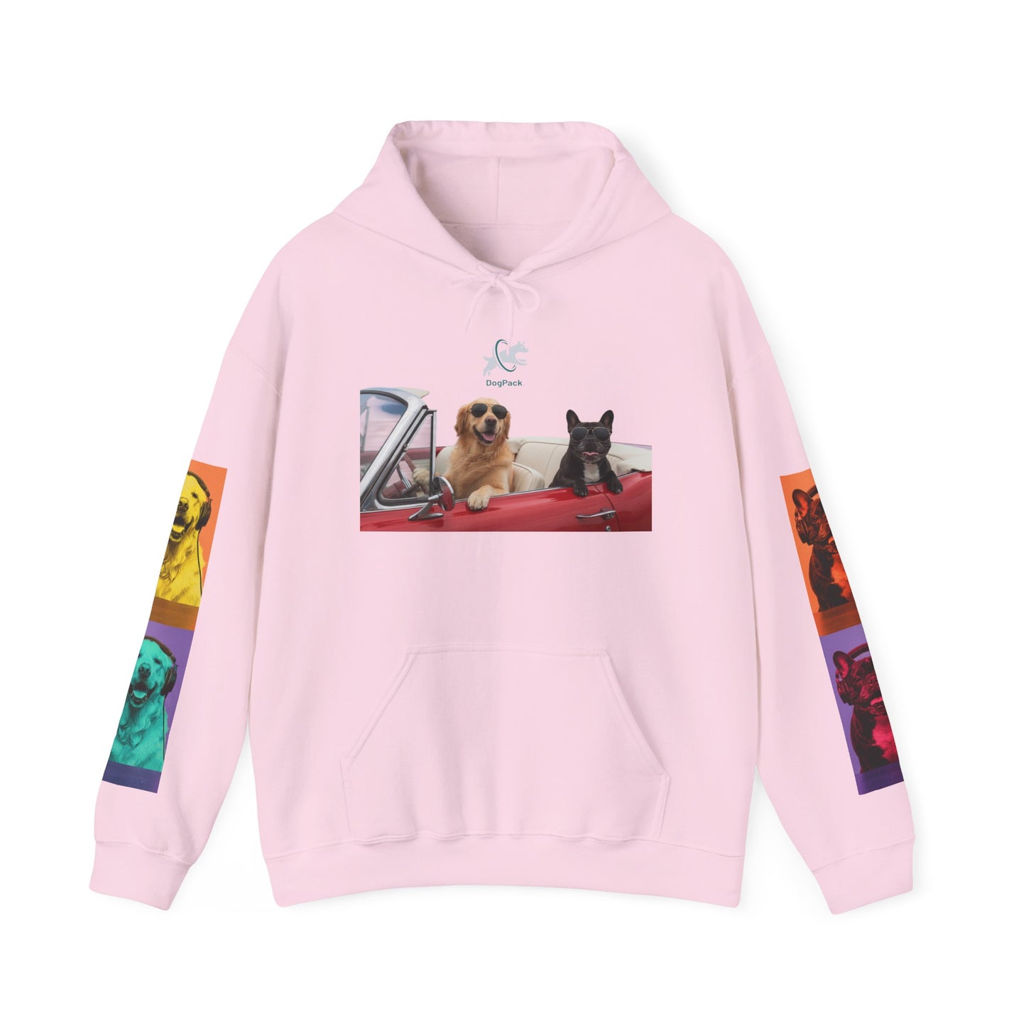 Goldie & Frenchie Cruisin' Hoodie — G&F "Windows down, music up" - Warhol inspired