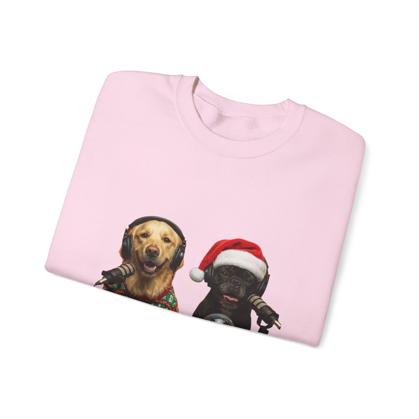 Goldie & Frenchie Christmas Crewneck with G&F sleeves