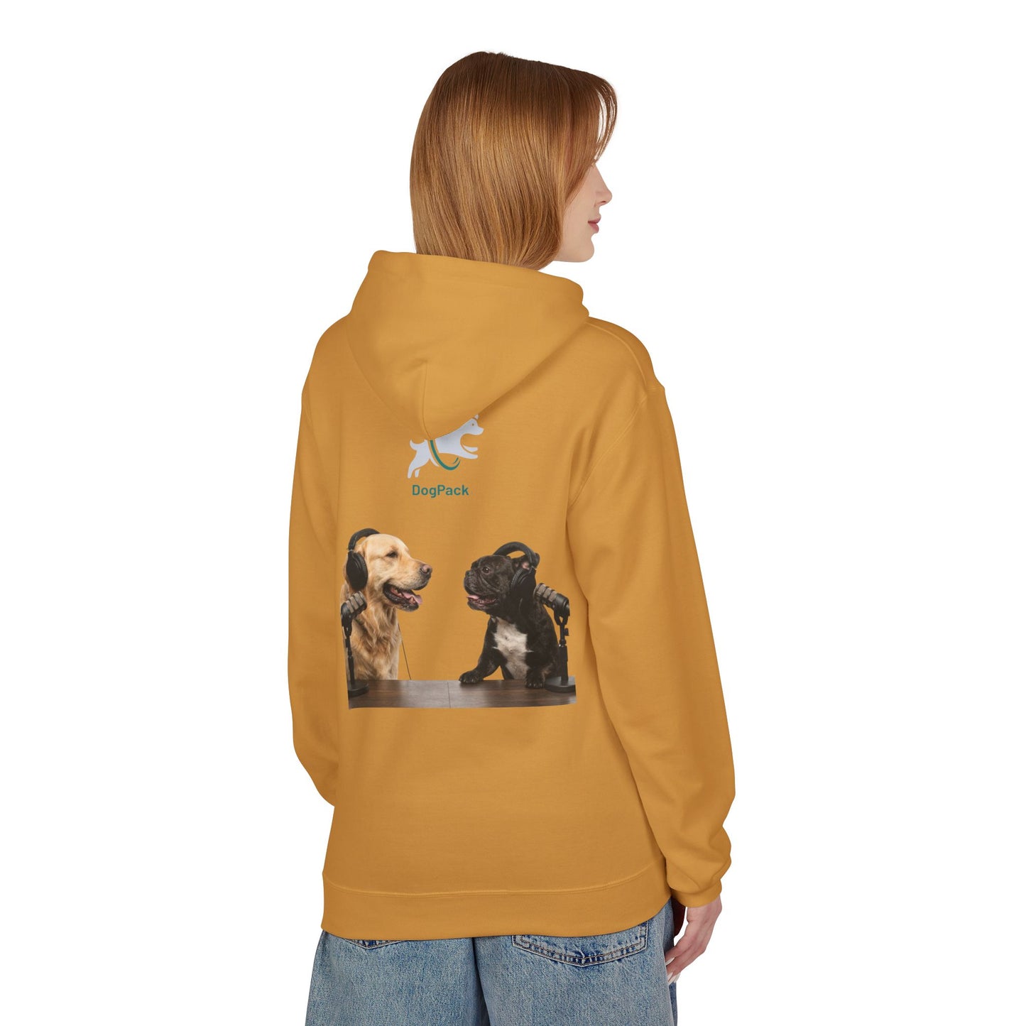 Custom Goldie & Frenchie with Your Dog! Soft Style Podcast Hoodie