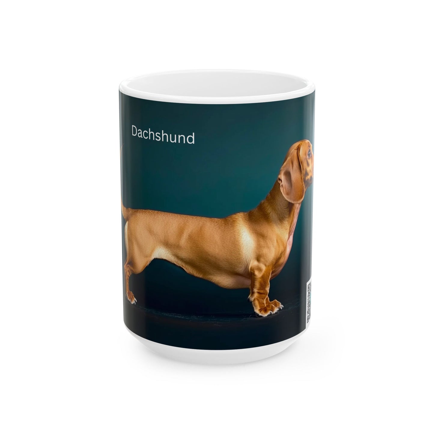 Dachshund Ceramic Mug – 11oz/15oz Coffee Cup with Dachshund Photo