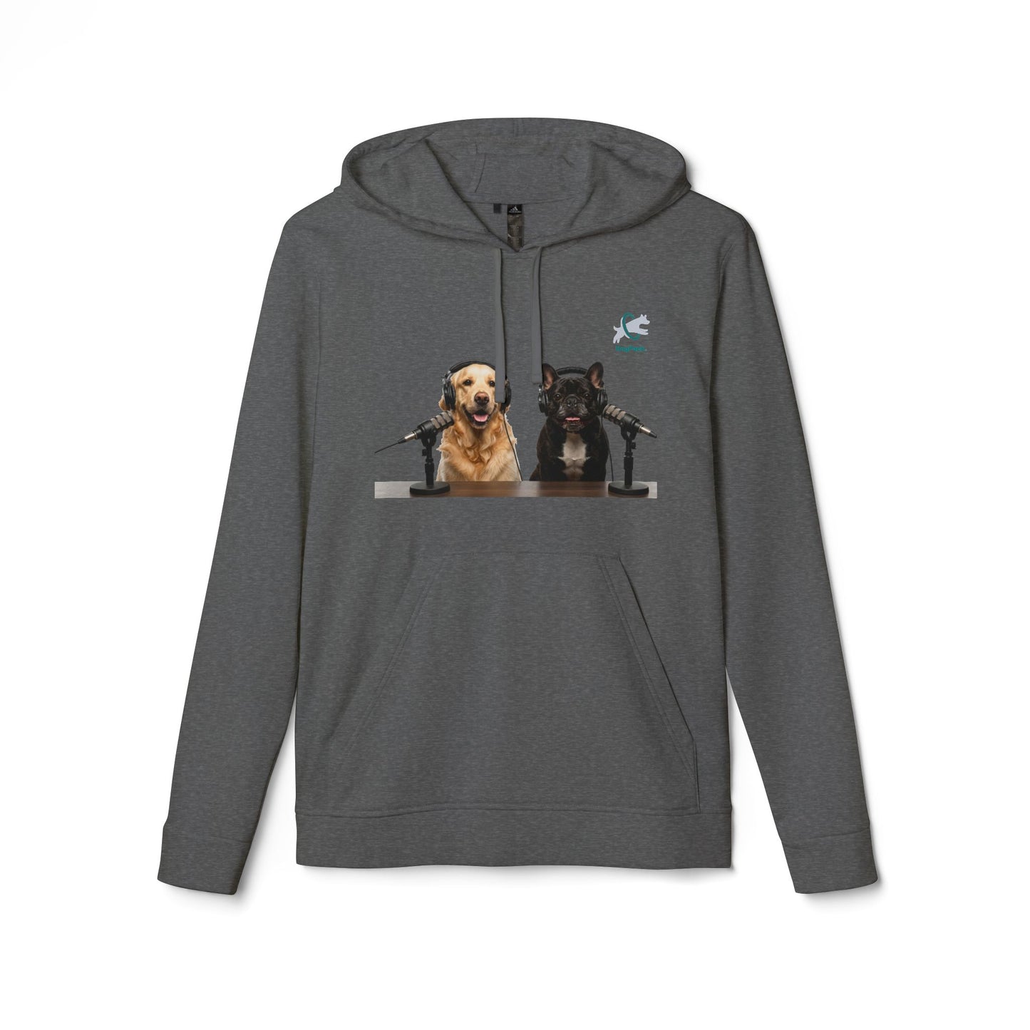 Goldie & Frenchie™ with DogPack® Logo Hoodie | Customized adidas sweatshirt