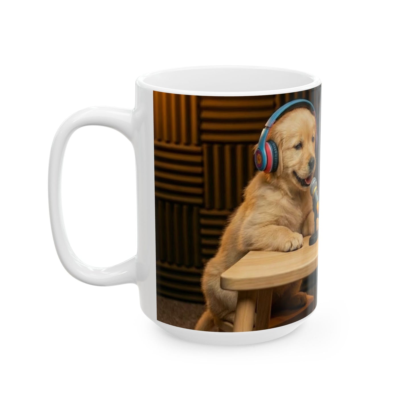 Baby Goldie & Frenchie Puppies 'In The Studio' — Mug for Dog Lovers (11oz/15oz)