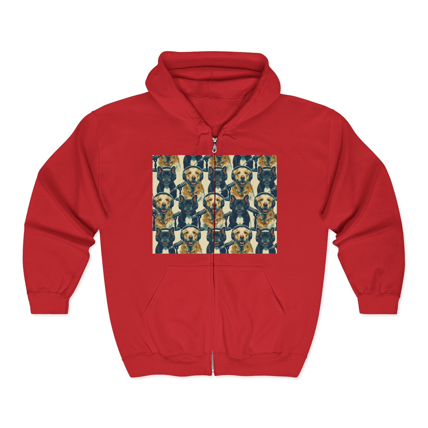 Goldie & Frenchie Podcast Full-Zip Hoodie - Front and Back - Ships from Australia + New Zealand
