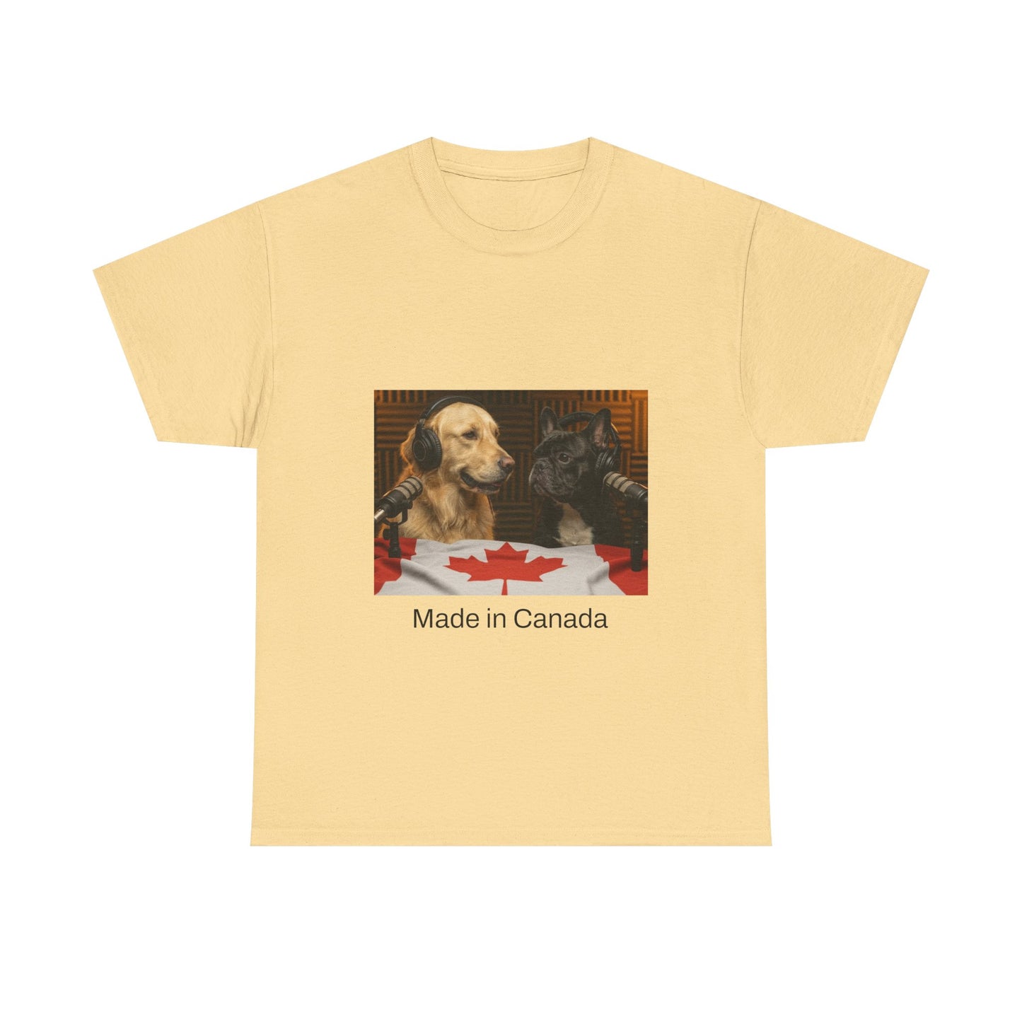 Goldie & Frenchie Front & Back Canada T‑Shirt — "Made in Canada" - Ships from Canada