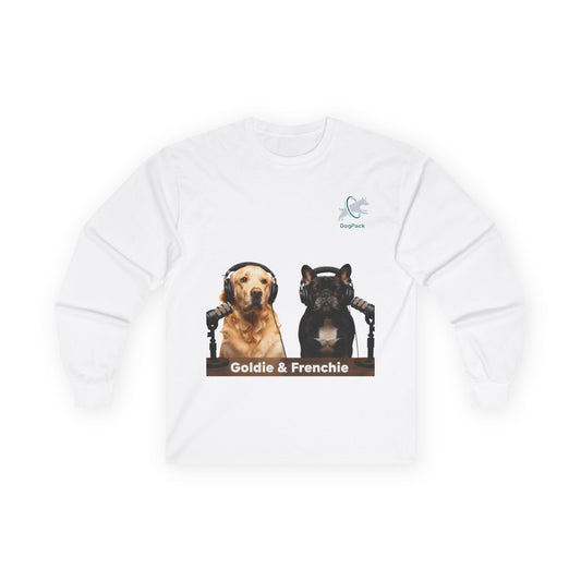 Goldie & Frenchie Long Sleeve Tee - Front and Back