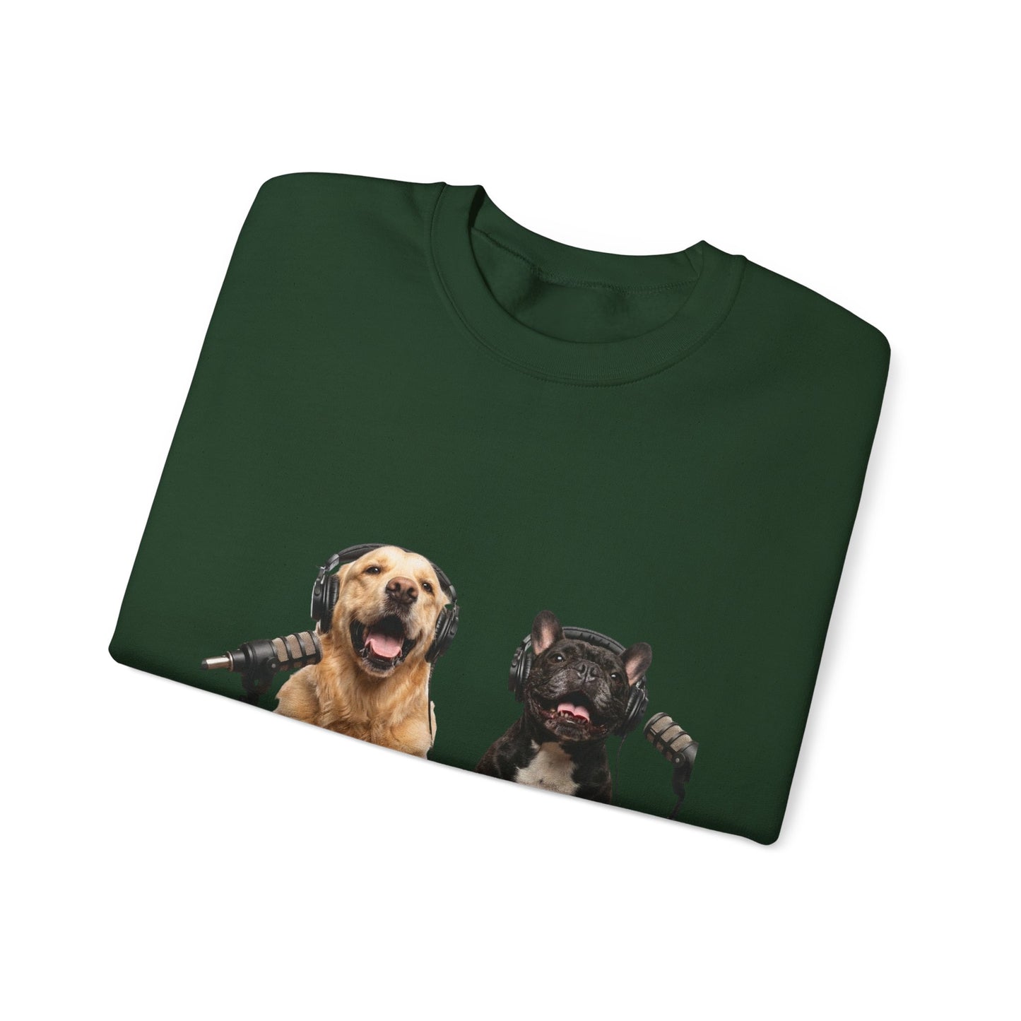 Goldie & Frenchie Smiling Crewneck with G&F sleeves