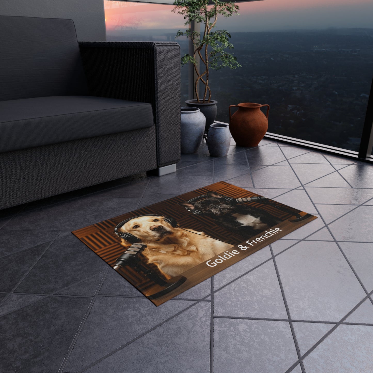 Goldie & Frenchie Classic Outdoor Rug