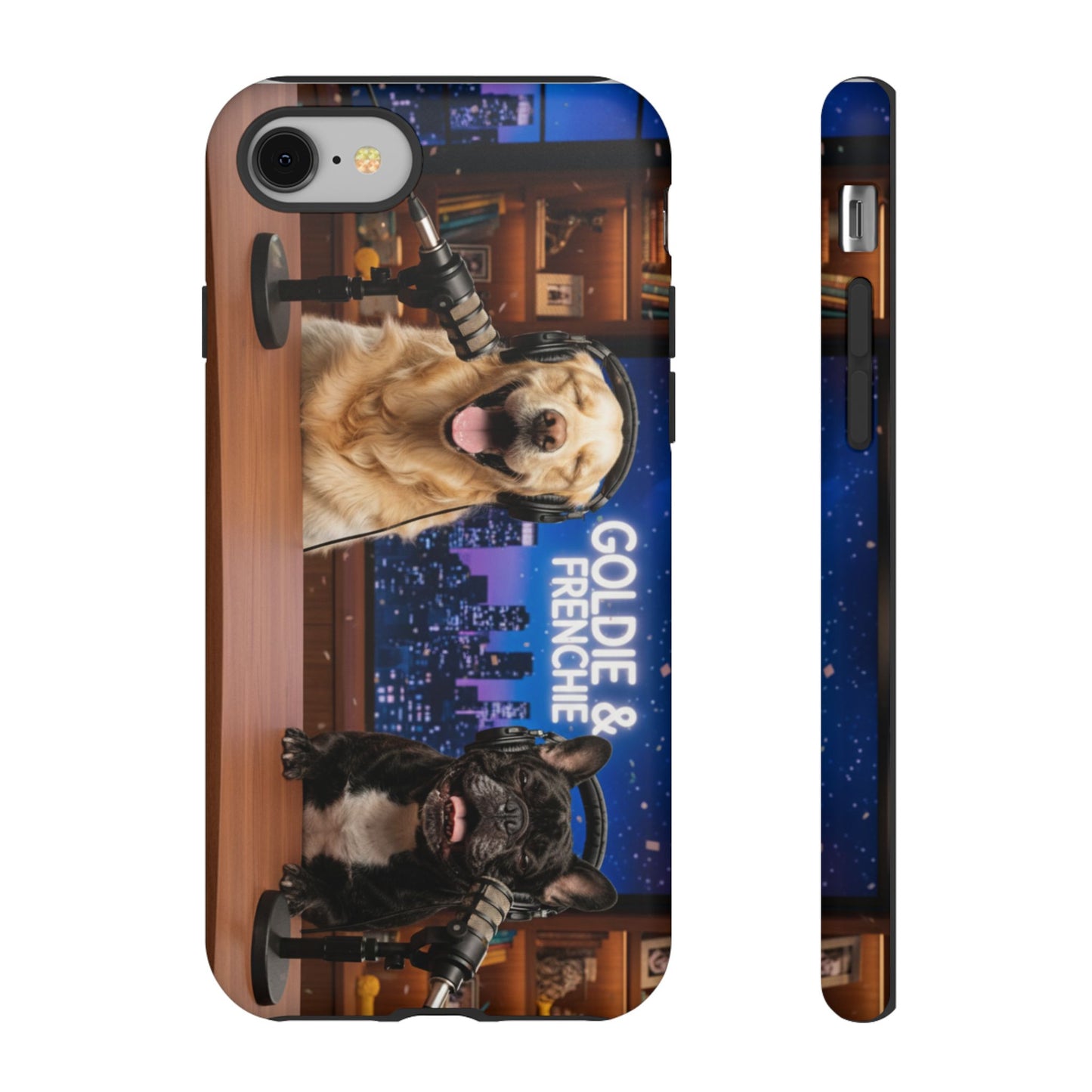 Goldie & Frenchie Talk Show LOL Laughing out iPhone Cases