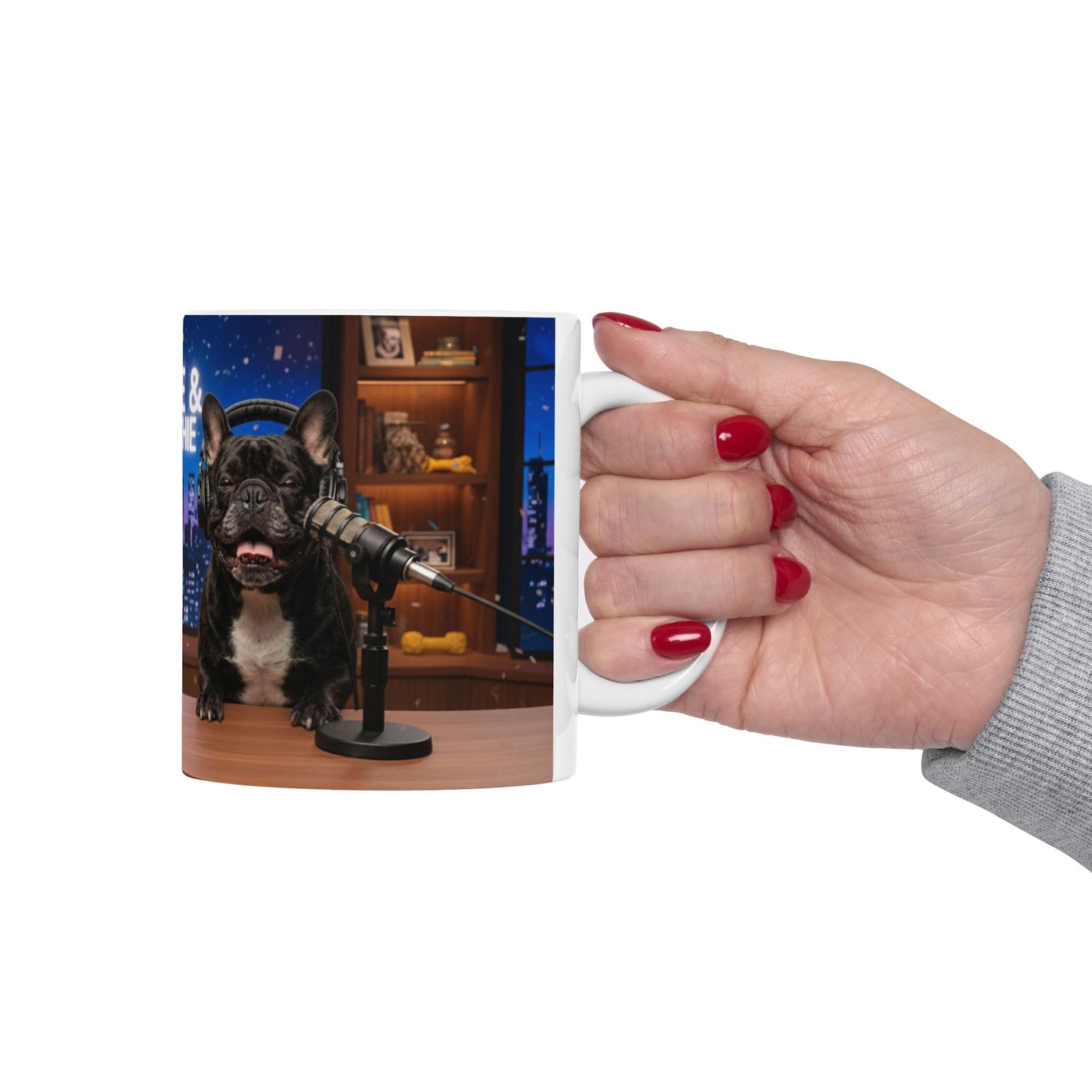 Goldie & Frenchie LOL Talk Show - Laugh Out Loud Studio Mug - (11oz & 15oz)
