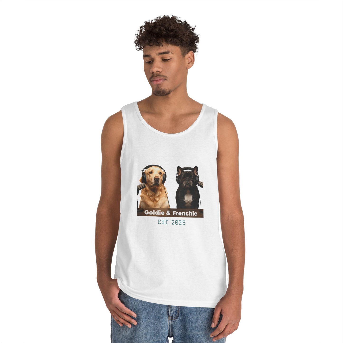 Goldie & Frenchie Front and Back Tank Top - Unisex