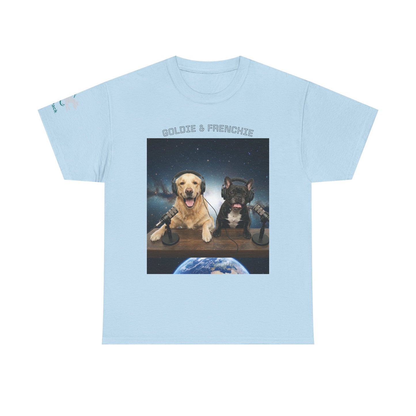 Goldie & Frenchie Broadcasting from Space T-Shirt