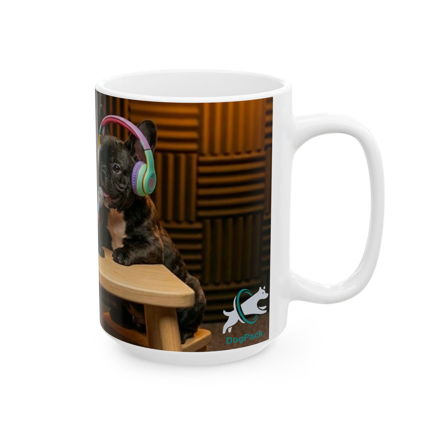 Baby Goldie & Frenchie Puppies 'In The Studio' — Mug for Dog Lovers (11oz/15oz)