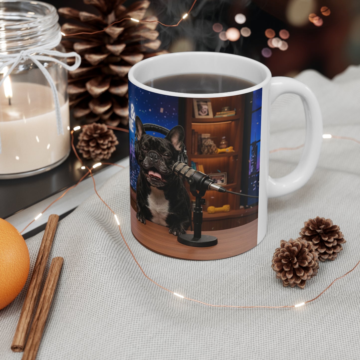 Goldie & Frenchie LOL Talk Show - Laugh Out Loud Studio Mug (11oz & 15 oz)- Ships from United Kingdom