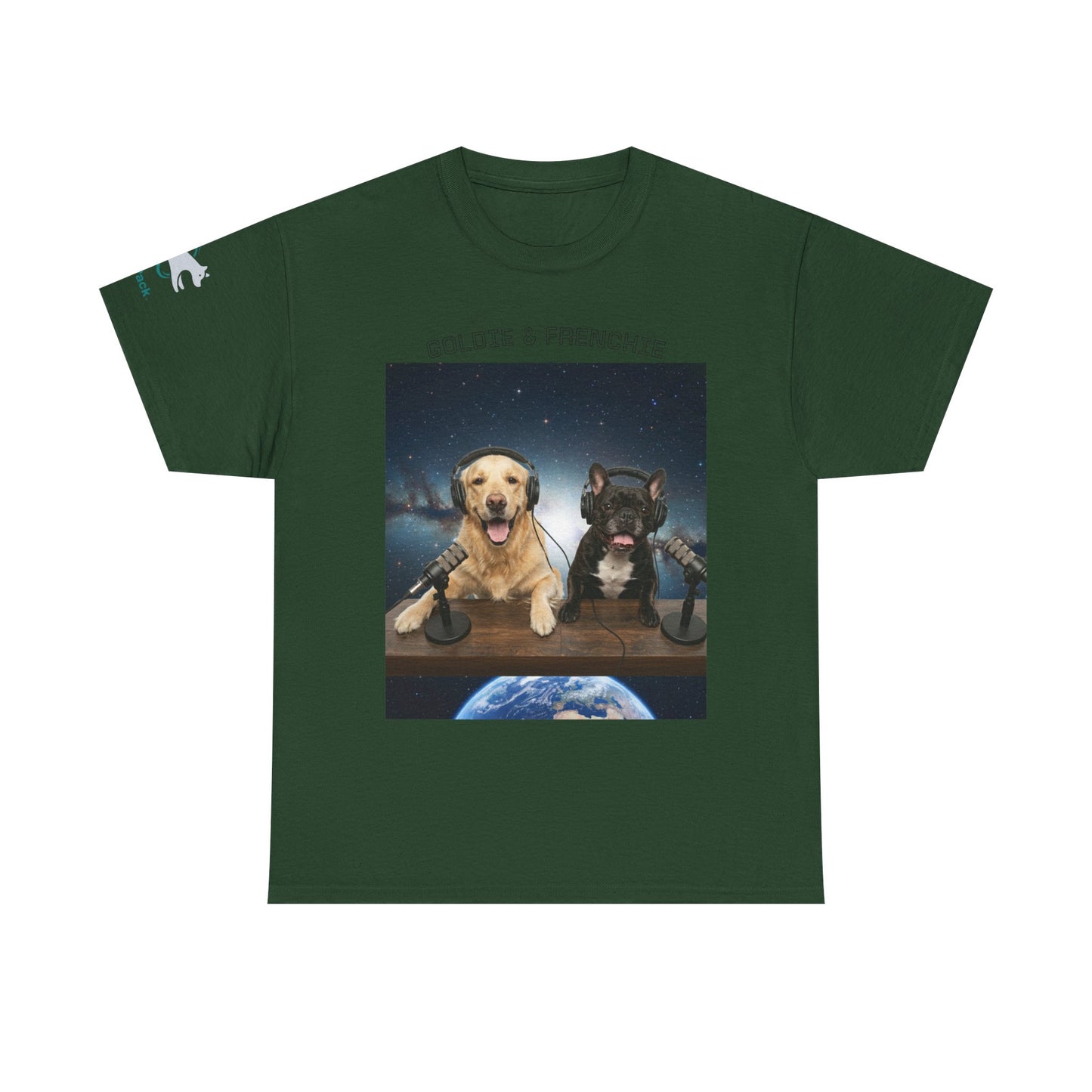 Goldie & Frenchie Broadcasting from Space T-Shirt