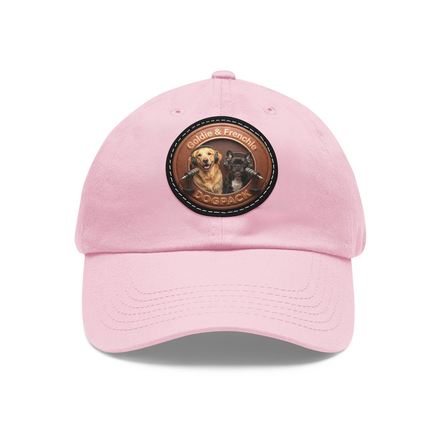 Goldie & Frenchie Leather Patch Baseball Cap