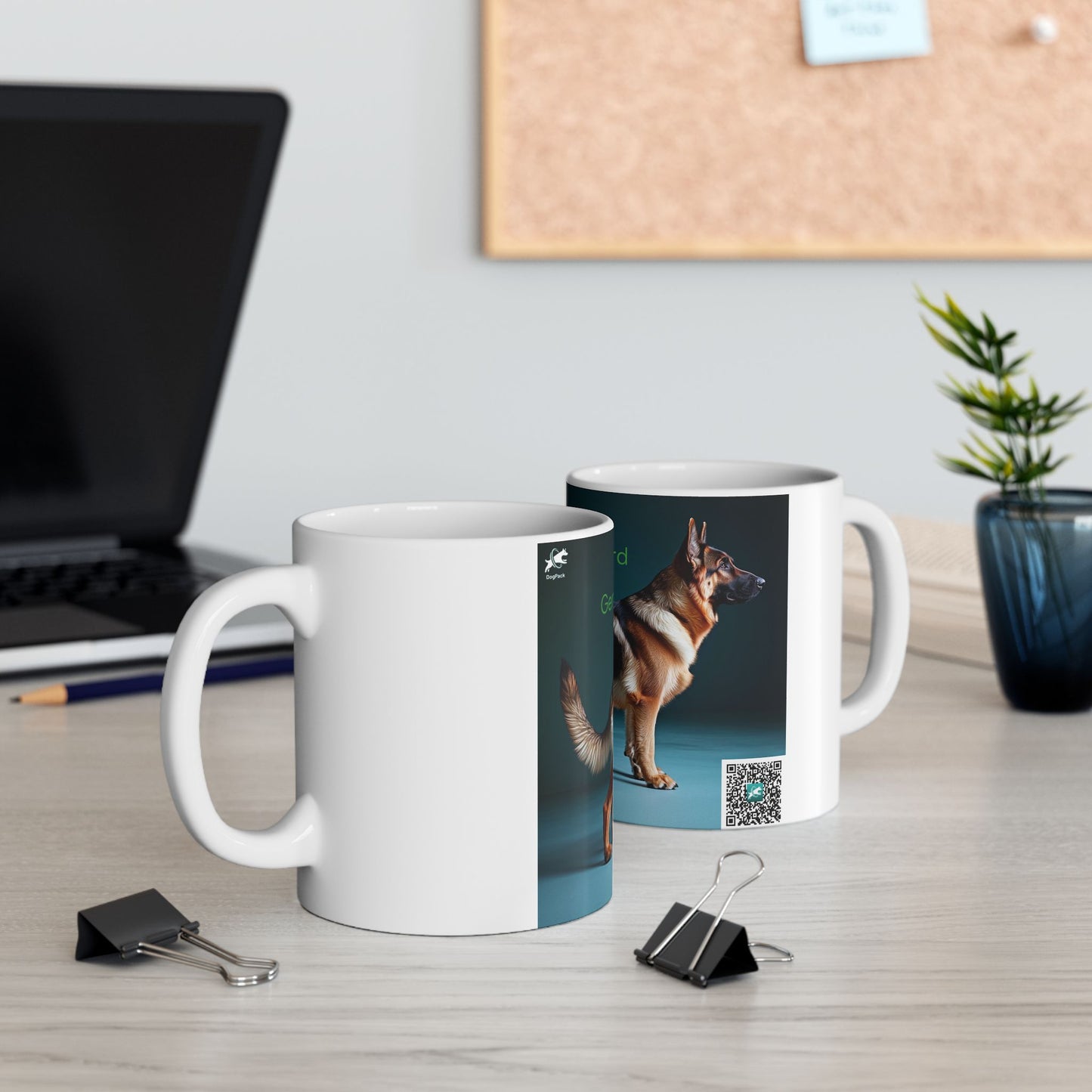 German Shepherd Ceramic Mug — Alsatian Dog Breed Coffee Cup (11oz, 15oz)