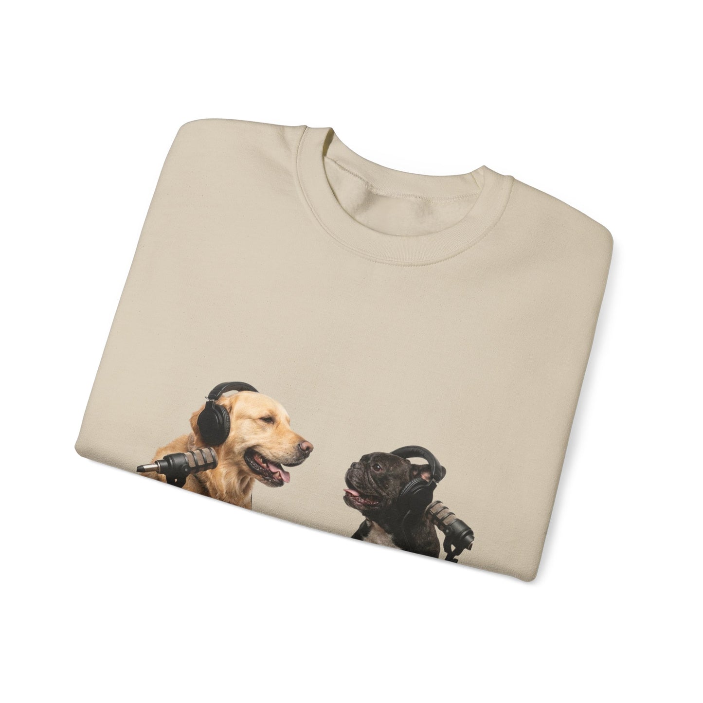 Goldie & Frenchie Chatting Crewneck with Klimt style G&F sleeves